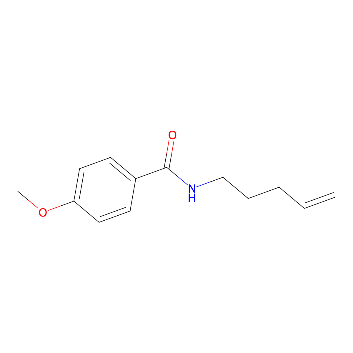 4-Methoxy-N-(pent-4-en-1-yl)benzamide molecular structure, CAS 113261-21-5