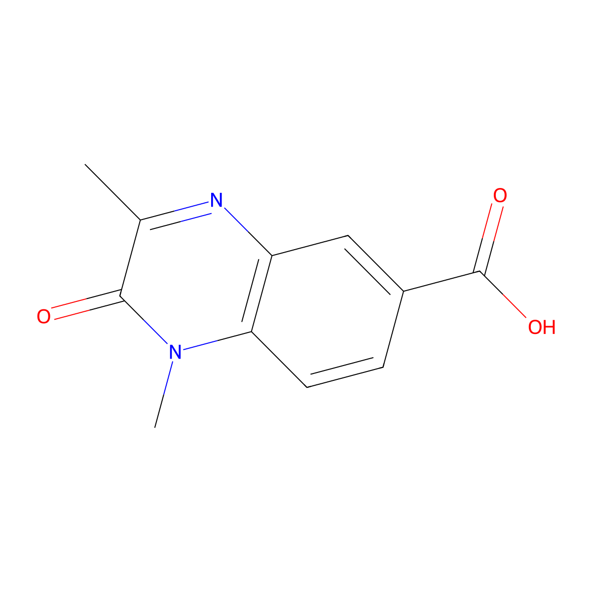 1,3-Dimethyl-2-oxo-1,2-dihydroquinoxaline-6-carboxylic acid molecular structure, CAS 1132638-95-9