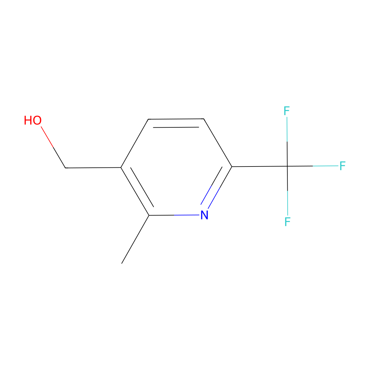(2-Methyl-6-(trifluoromethyl)pyridin-3-yl)methanol molecular structure, CAS 113265-44-4