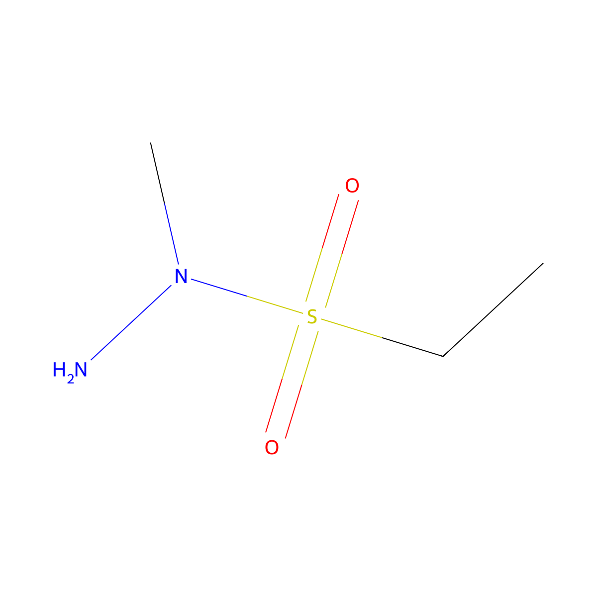 N-methylethane-1-sulfonohydrazide molecular structure, CAS 1132666-88-6