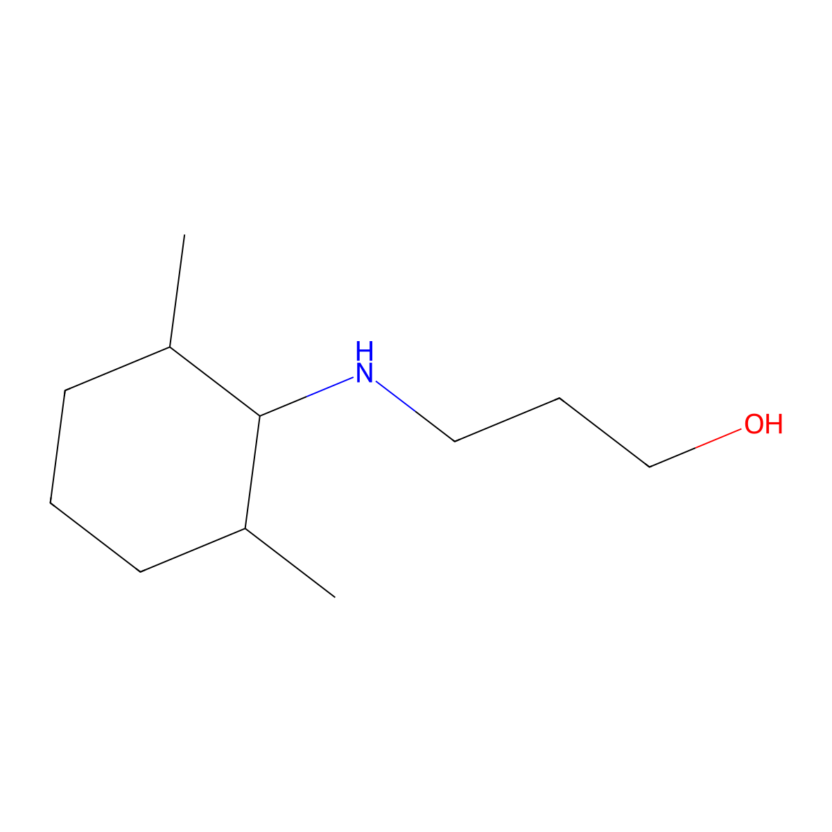 3-[(2,6-Dimethylcyclohexyl)amino]propan-1-ol molecular structure, CAS 1132677-28-1
