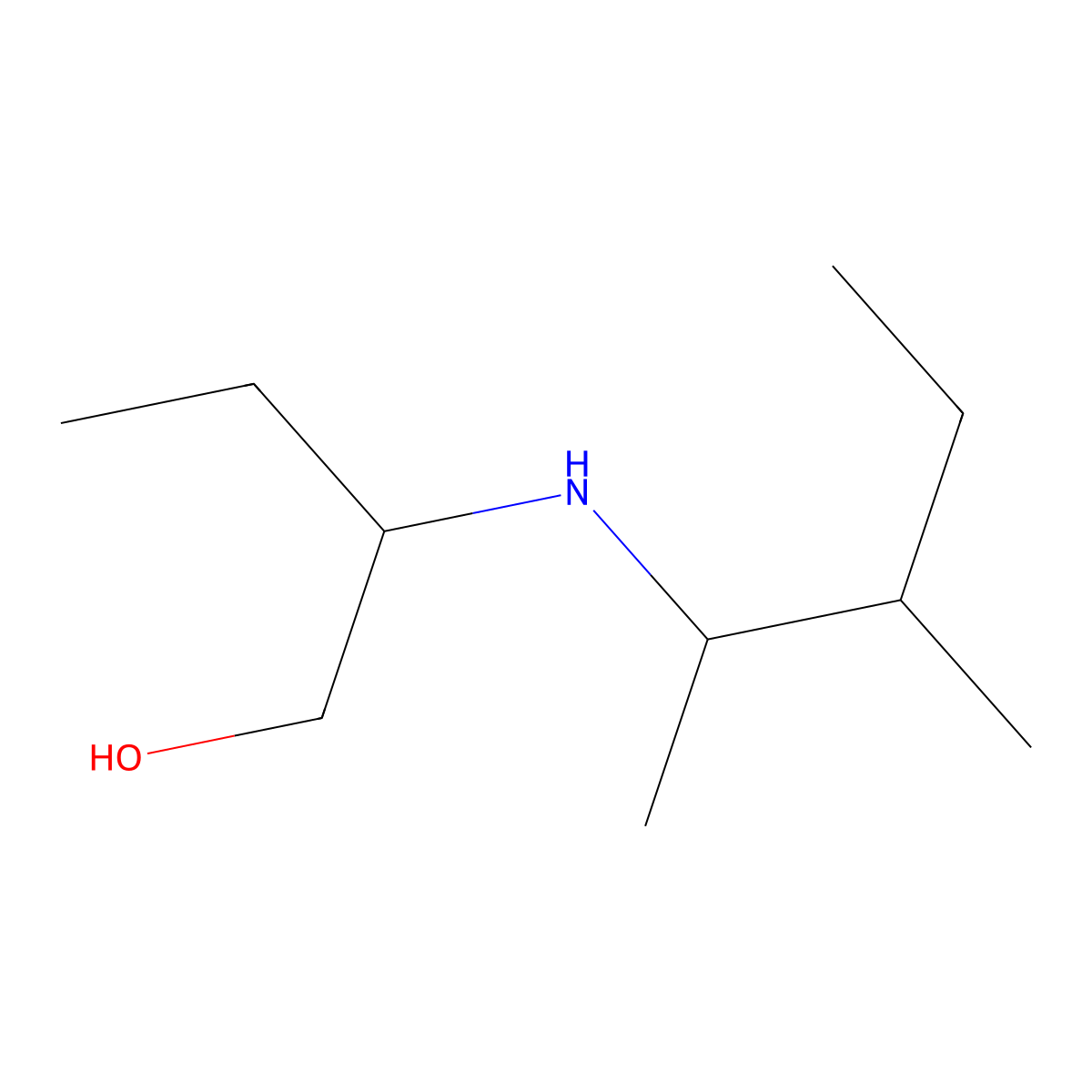 2-[(3-Methylpentan-2-yl)amino]butan-1-ol molecular structure, CAS 1132677-50-9