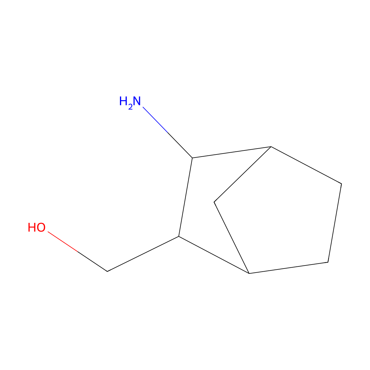 (3-Aminobicyclo(2.2.1)heptan-2-yl)methanol molecular structure, CAS 1132677-91-8