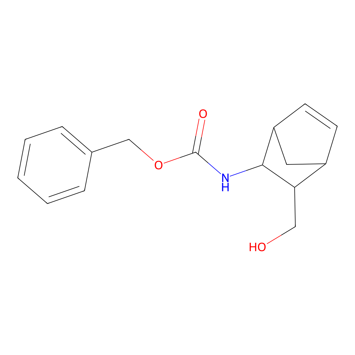 Benzyl N-[3-(hydroxymethyl)bicyclo[2.2.1]hept-5-EN-2-YL]carbamate molecular structure, CAS 1132677-93-0