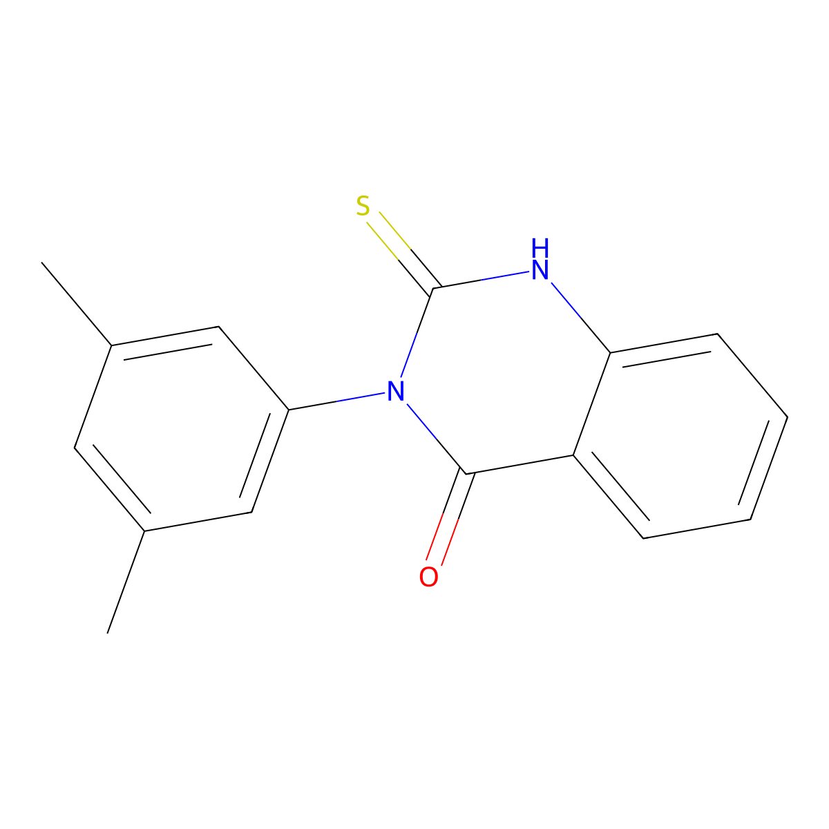 3-(3,5-Dimethyl-phenyl)-2-mercapto-3H-quinazolin-4-one molecular structure, CAS 113269-21-9