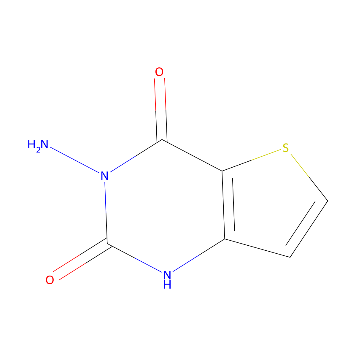 3-Aminothieno[3,2-D]pyrimidine-2,4(1H,3H)-dione molecular structure, CAS 1132690-58-4