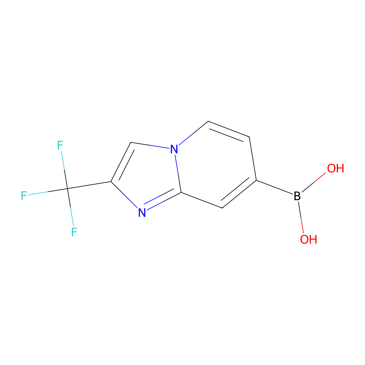 [2-(Trifluoromethyl)imidazo[1,2-a]pyridin-7-yl]boronic acid molecular structure, CAS 1132696-49-1