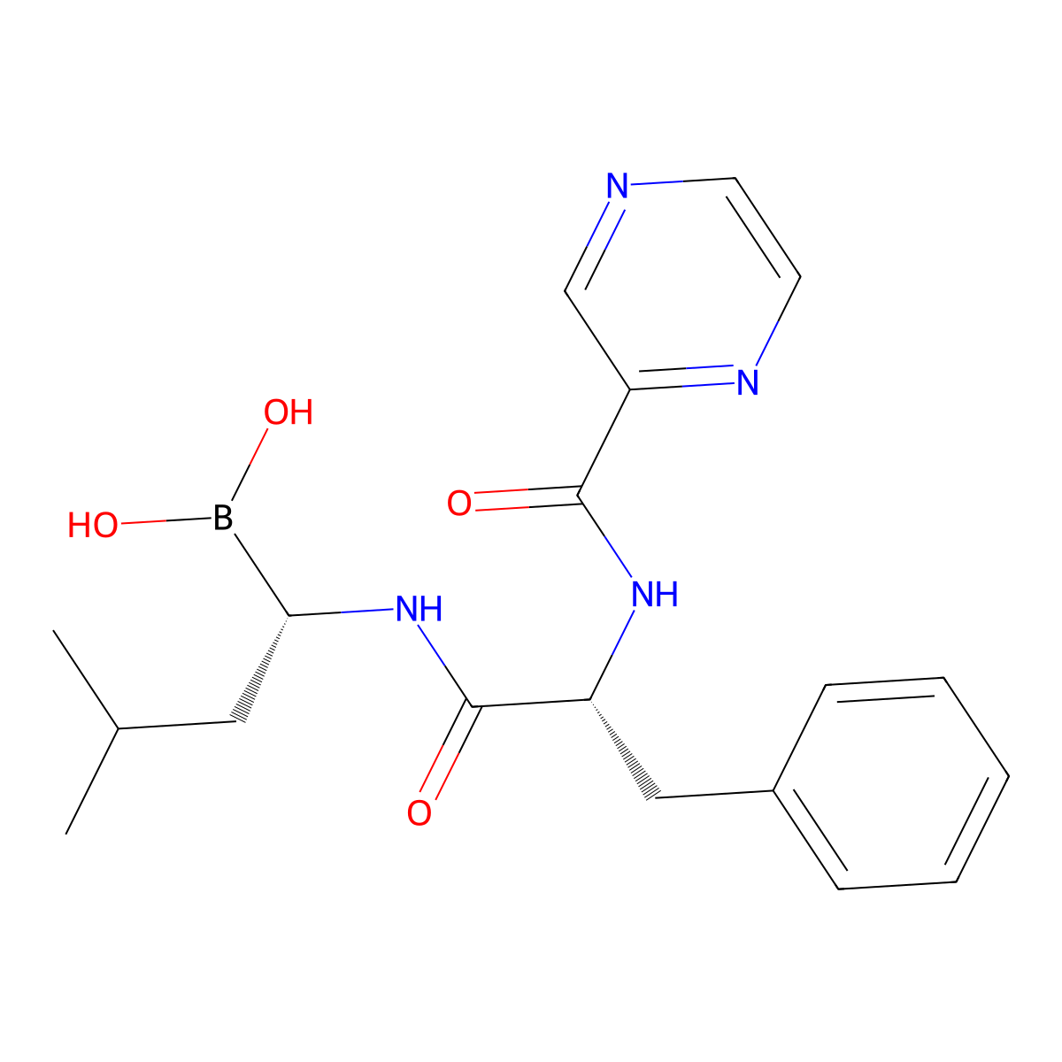 Bortezomib, (1S,2R)- molecular structure, CAS 1132709-16-0