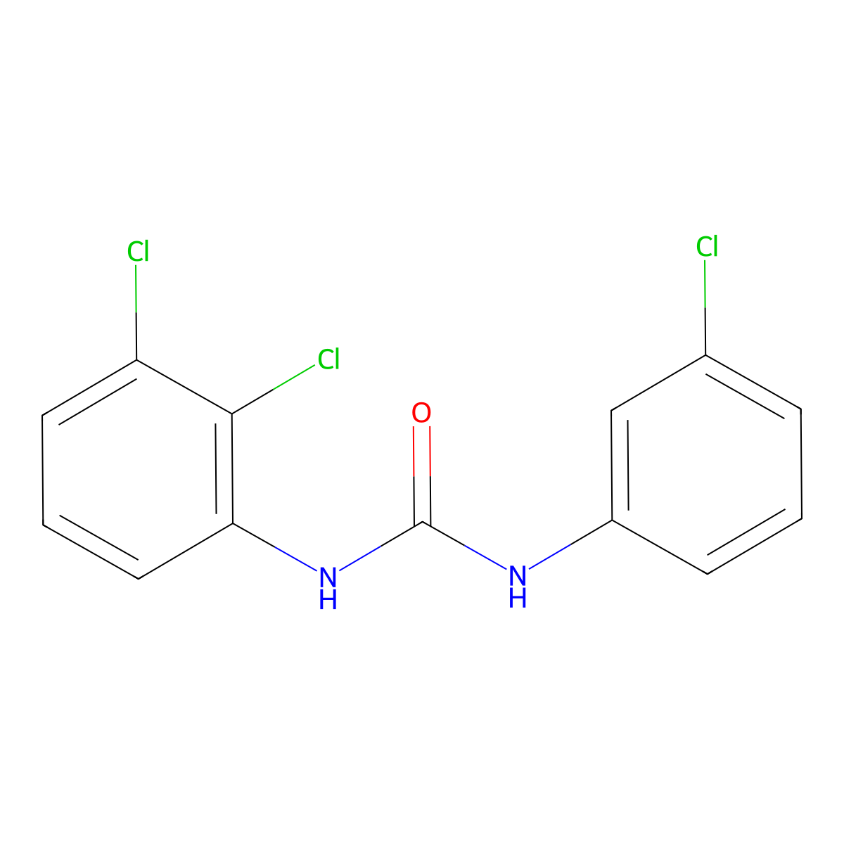 1-(3-Chlorophenyl)-3-(2,3-dichlorophenyl)urea molecular structure, CAS 113271-48-0