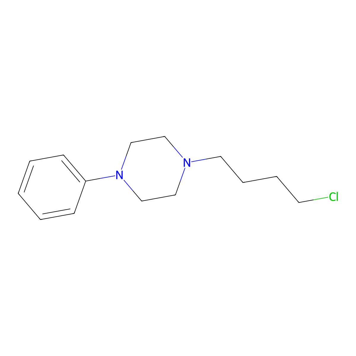 1-(4-Chlorobutyl)-4-phenylpiperazine molecular structure, CAS 113272-43-8