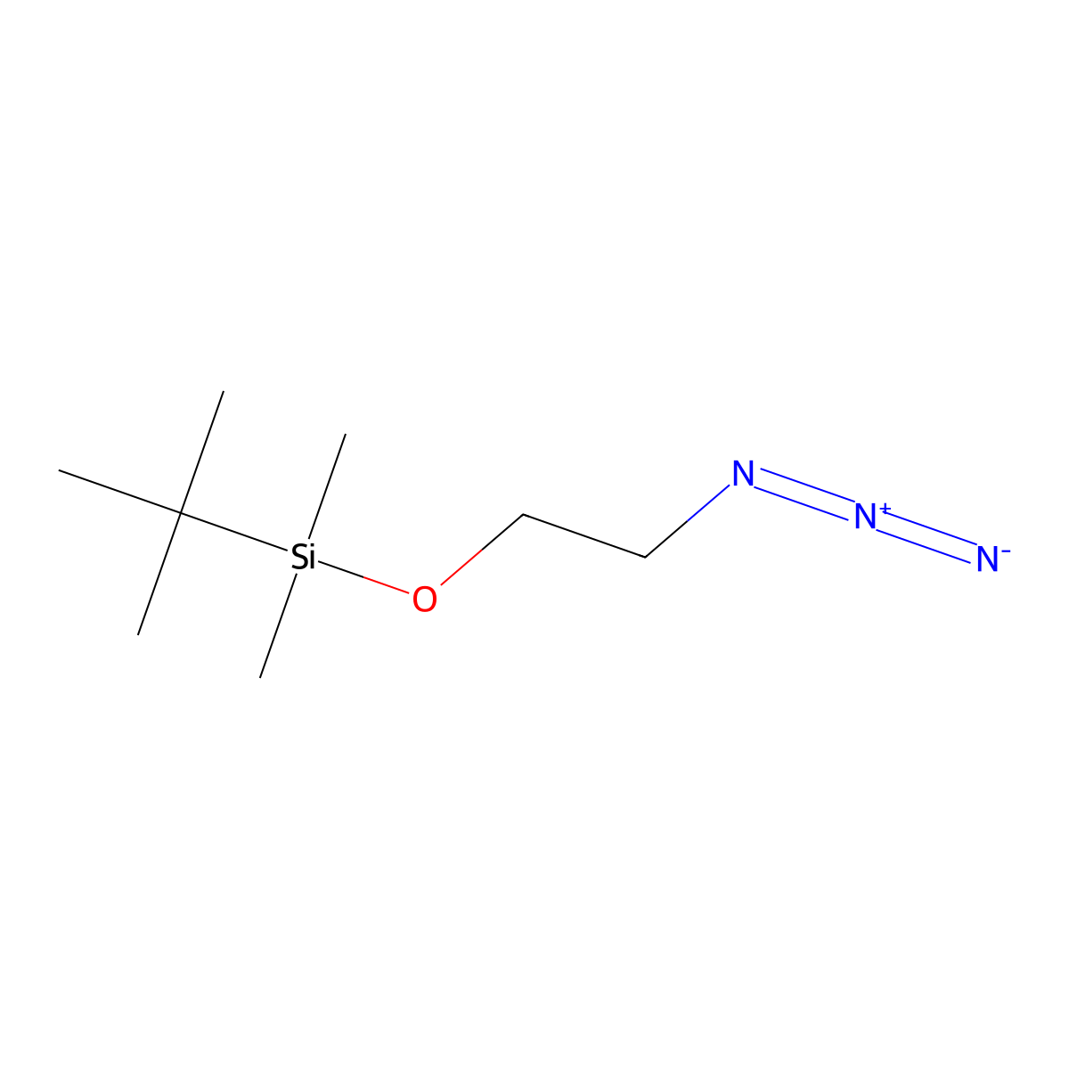 (2-Azidoethoxy)(tert-butyl)dimethylsilane molecular structure, CAS 113274-21-8