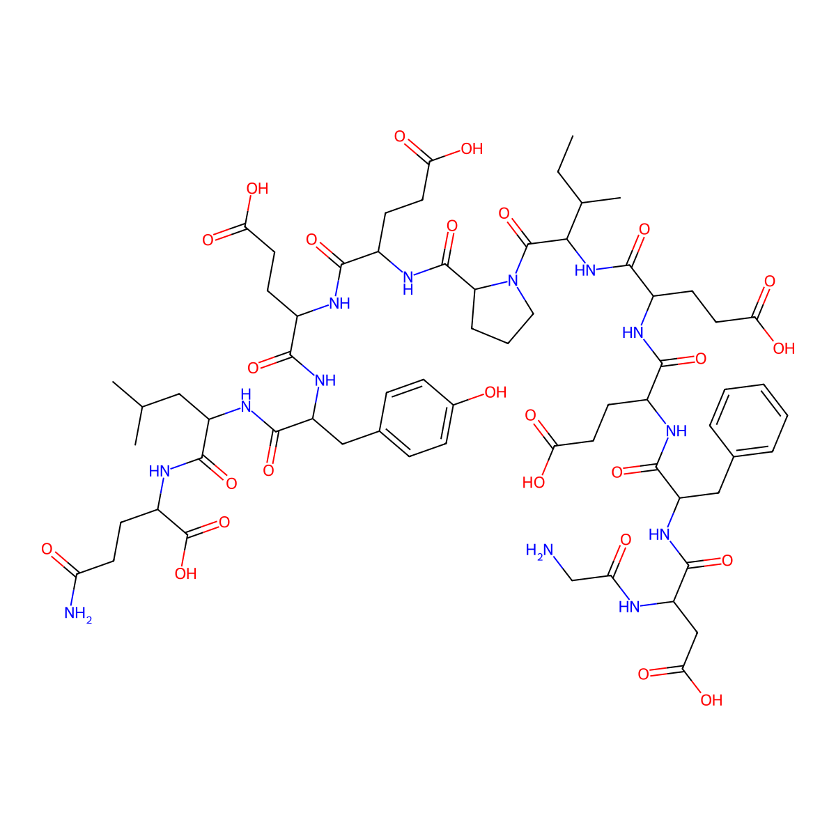 Gly-Asp-Phe-Glu-Glu-Ile-Pro-Glu-Glu-Tyr-Leu-Gln molecular structure, CAS 113274-56-9