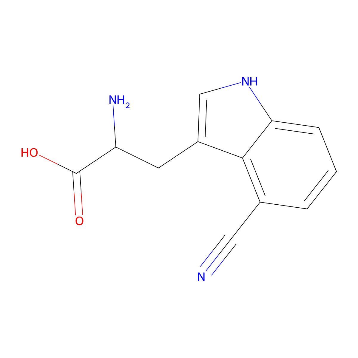 4-Cyanotryptophan molecular structure, CAS 1132749-42-8