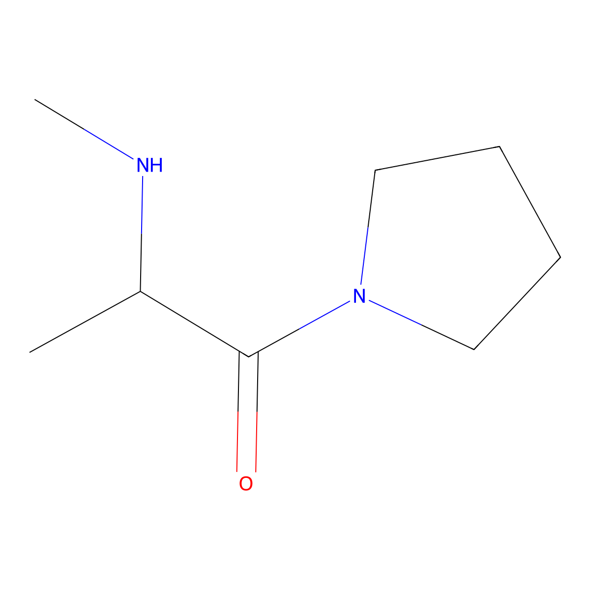 2-(Methylamino)-1-(pyrrolidin-1-yl)propan-1-one molecular structure, CAS 1132759-89-7