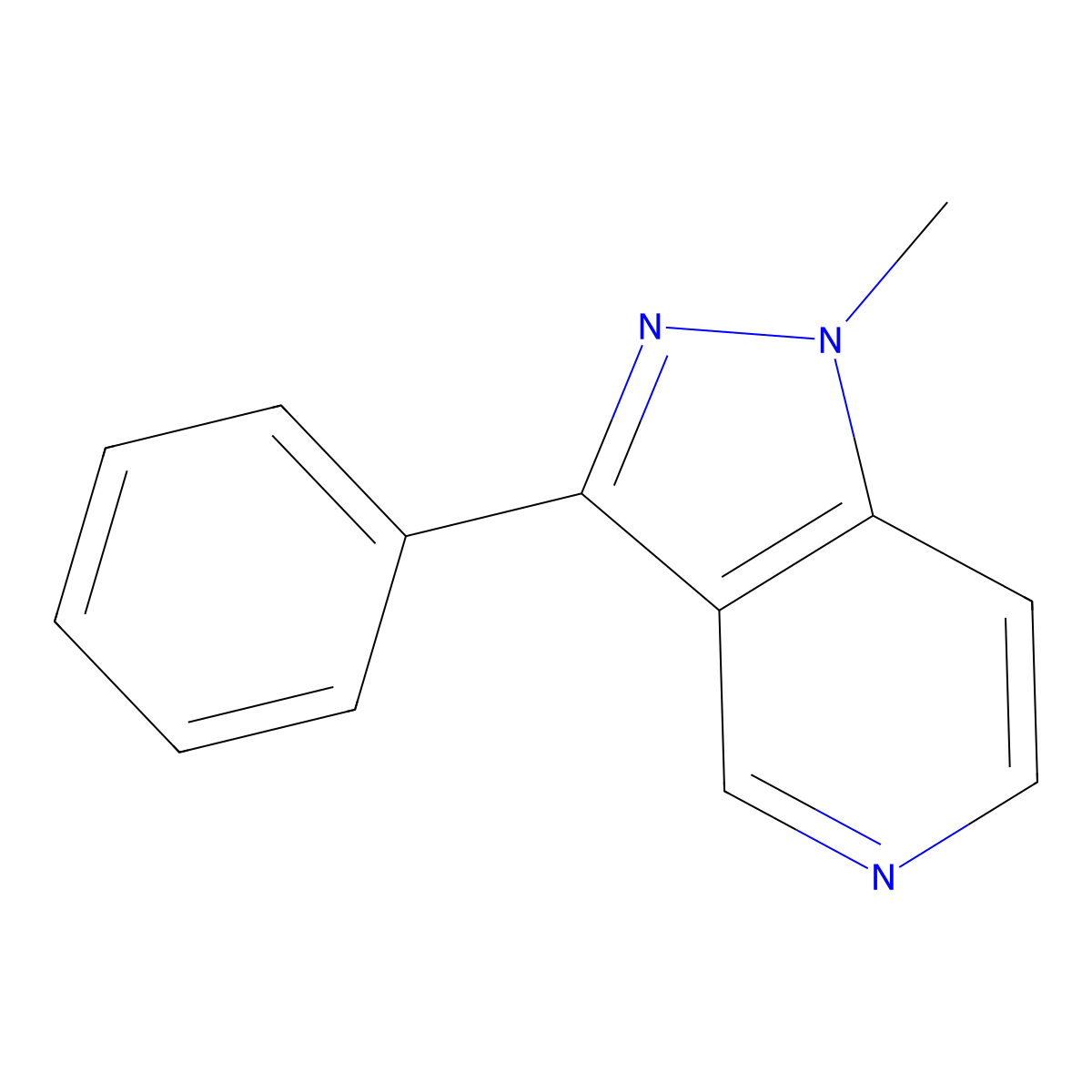 1h-Pyrazolo[4,3-c]pyridine,1-methyl-3-phenyl- molecular structure, CAS 113277-55-7