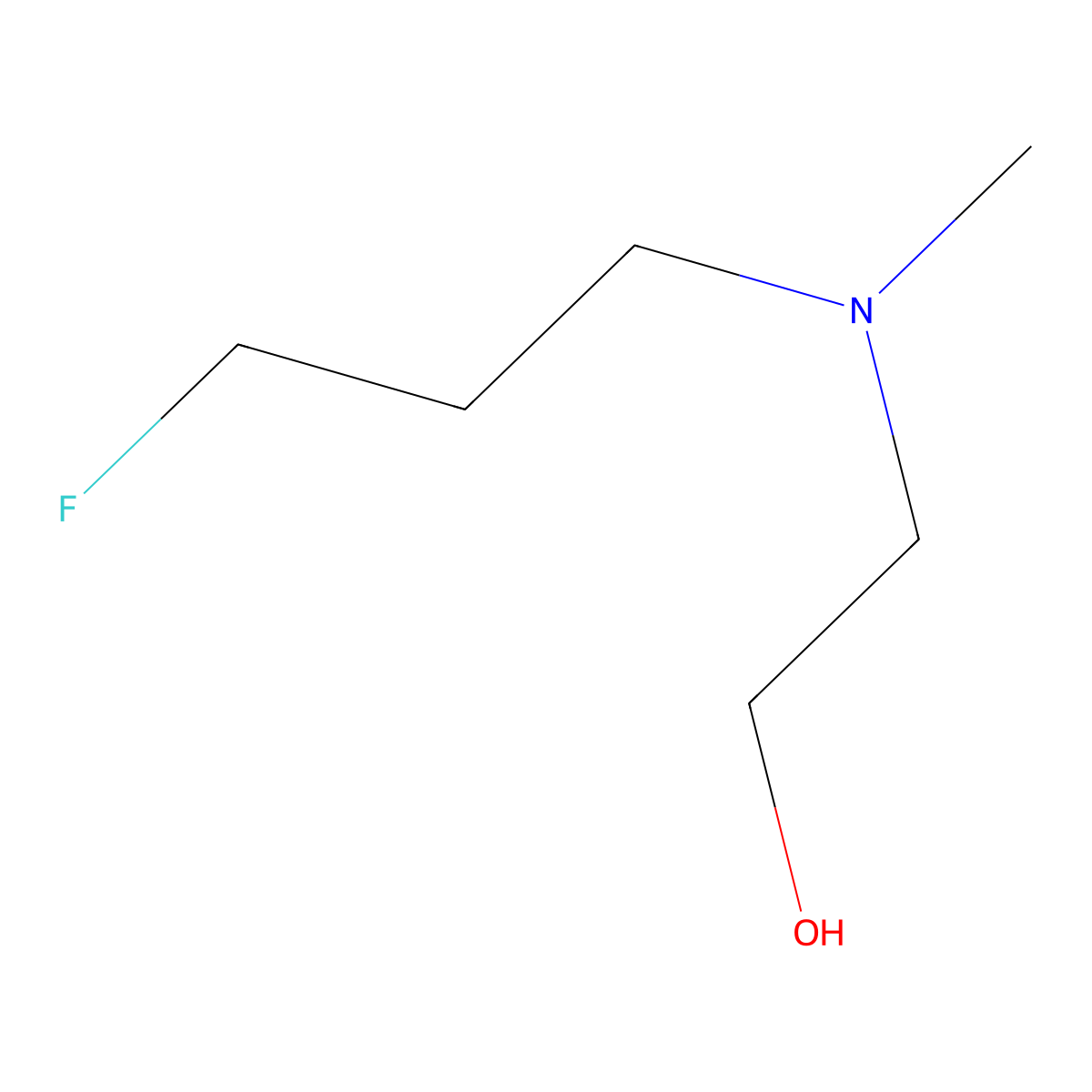 2-[(3-Fluoropropyl)(methyl)amino]ethan-1-ol molecular structure, CAS 1132785-20-6