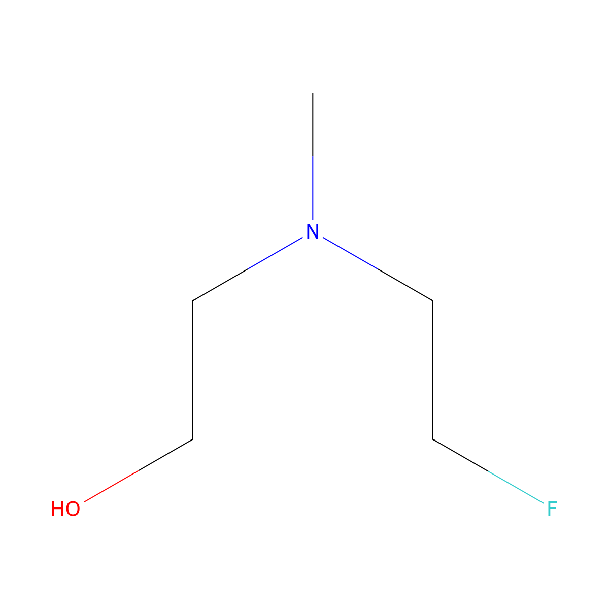 2-[(2-Fluoroethyl)(methyl)amino]ethan-1-ol molecular structure, CAS 1132785-26-2
