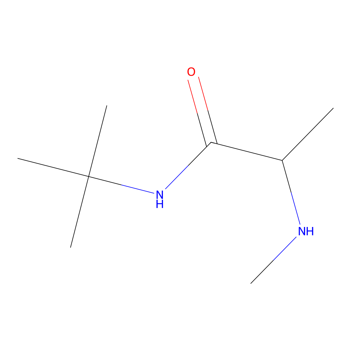 N-tert-butyl-2-(methylamino)propanamide molecular structure, CAS 1132791-71-9
