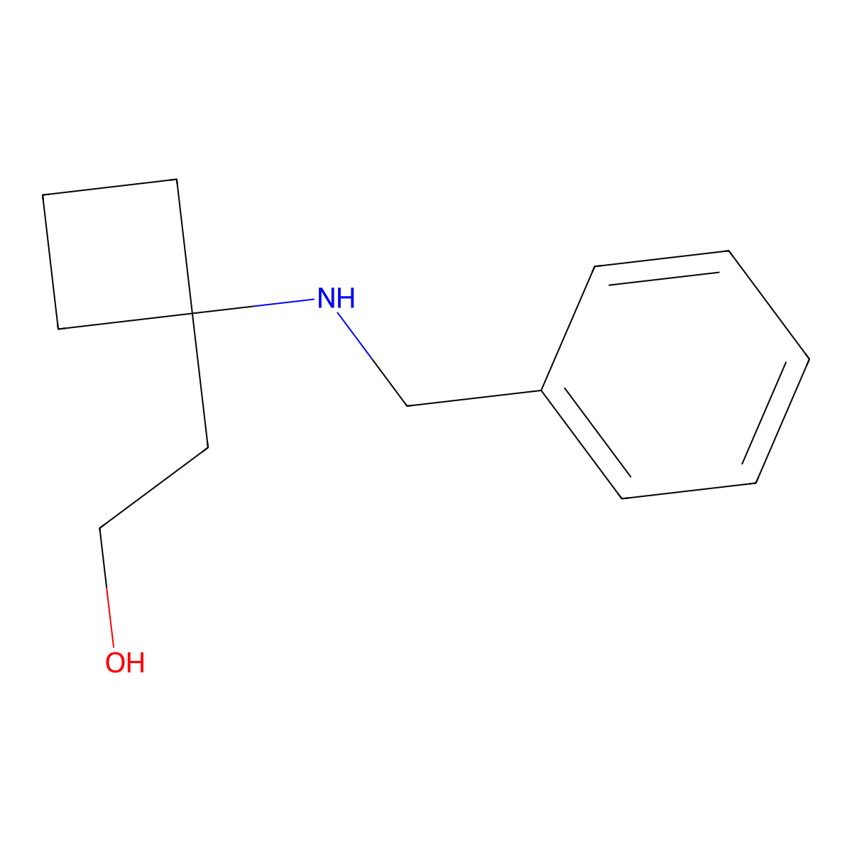 2-(1-(Benzylamino)cyclobutyl)ethanol molecular structure, CAS 1132814-48-2