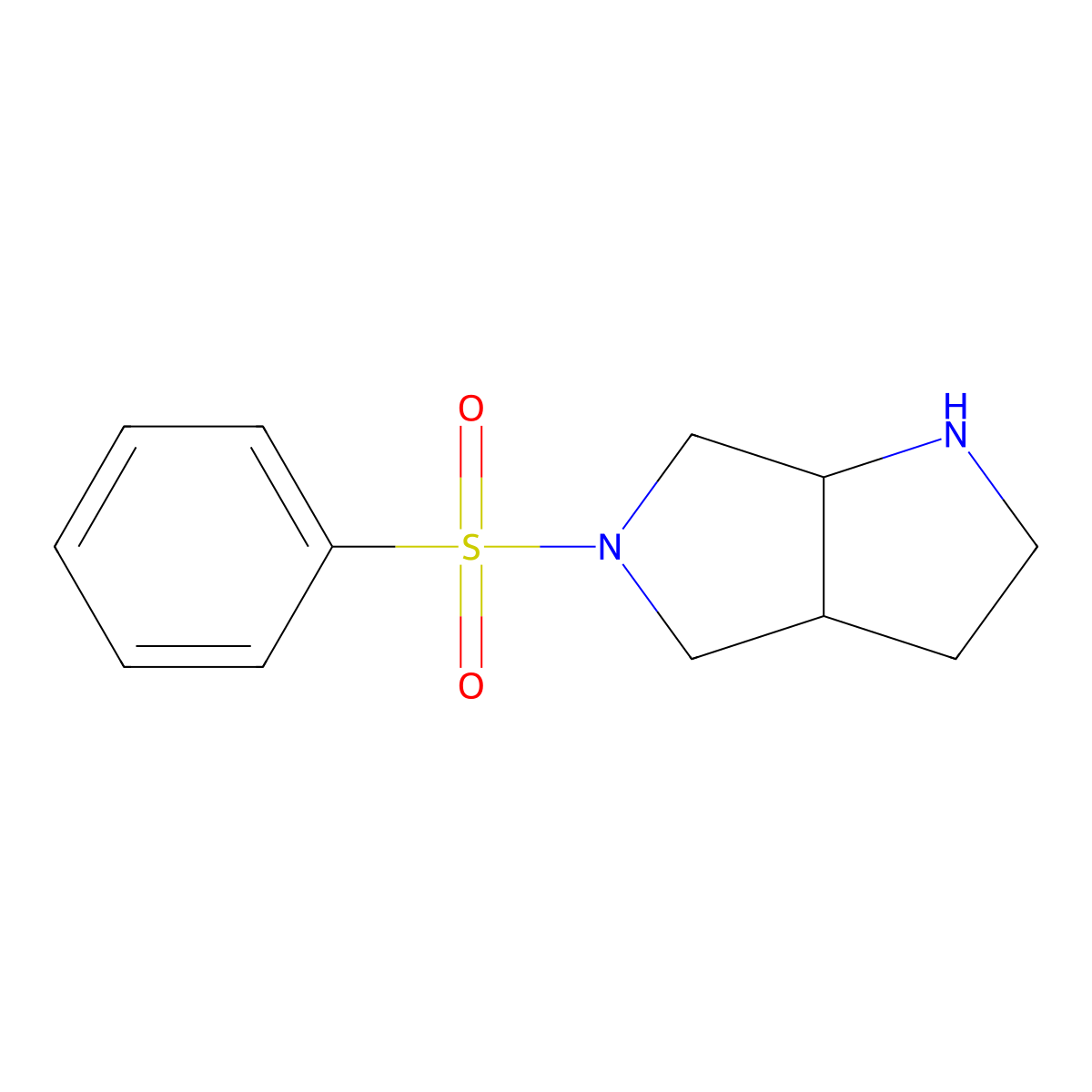 cis-5-(Phenylsulfonyl)octahydropyrrolo[3,4-b]pyrrole molecular structure, CAS 1132827-81-6