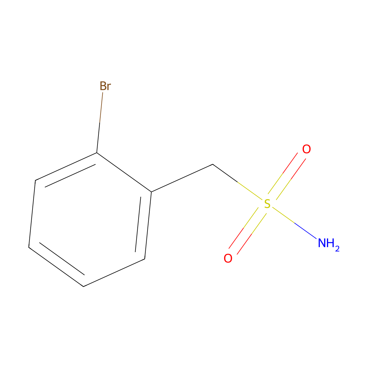 2-Bromobenzylsulfonamide molecular structure, CAS 113283-03-7