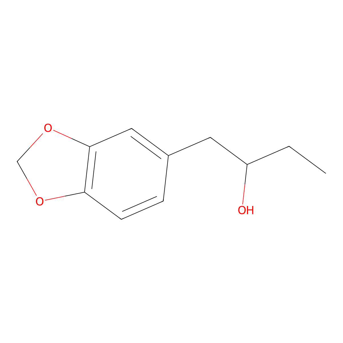 1-(1,3-Dioxaindan-5-yl)butan-2-ol molecular structure, CAS 113283-34-4