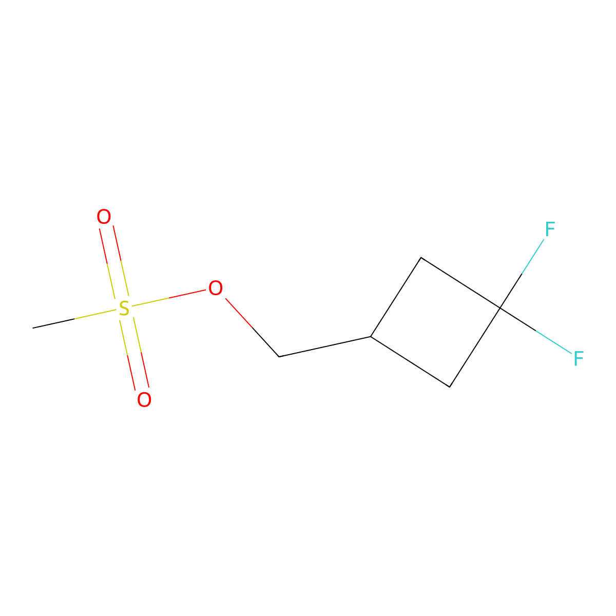 (3,3-Difluorocyclobutyl)methyl methanesulfonate molecular structure, CAS 1132843-09-4