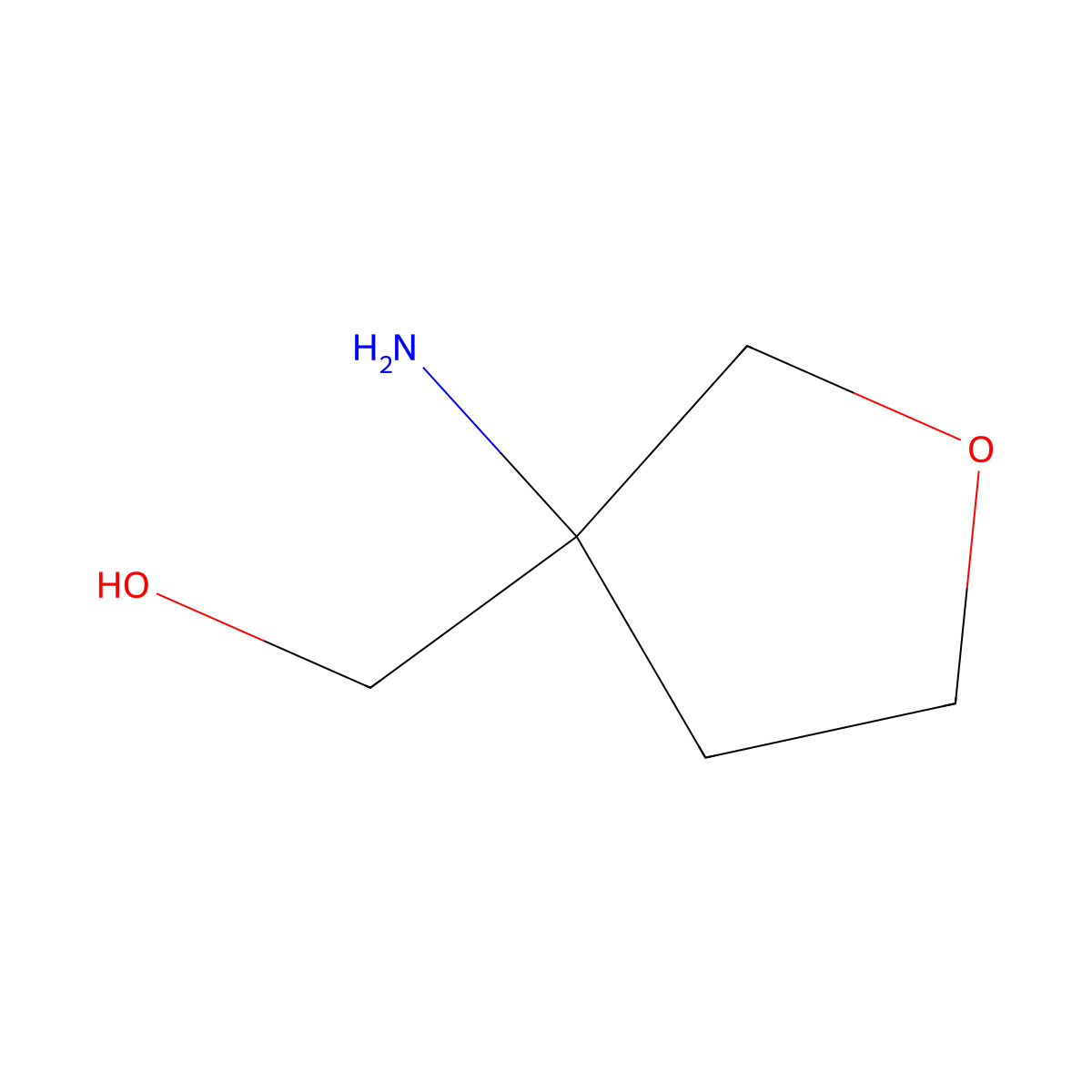 (3-Aminooxolan-3-yl)methanol molecular structure, CAS 1132878-81-9