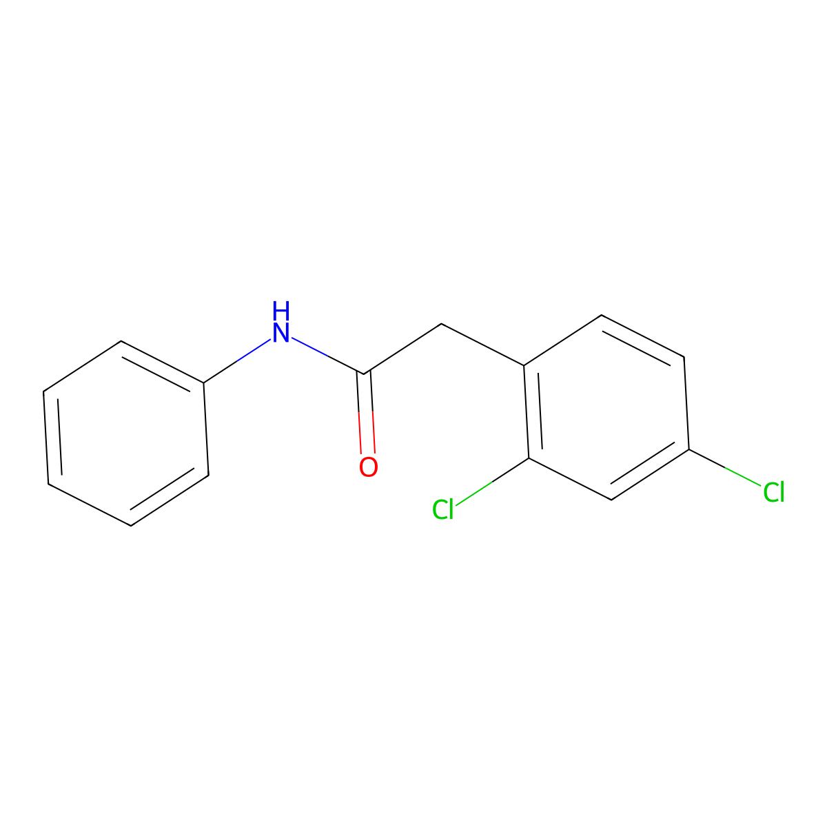 2-(2,4-dichlorophenyl)-N-phenylacetamide molecular structure, CAS 113293-34-8