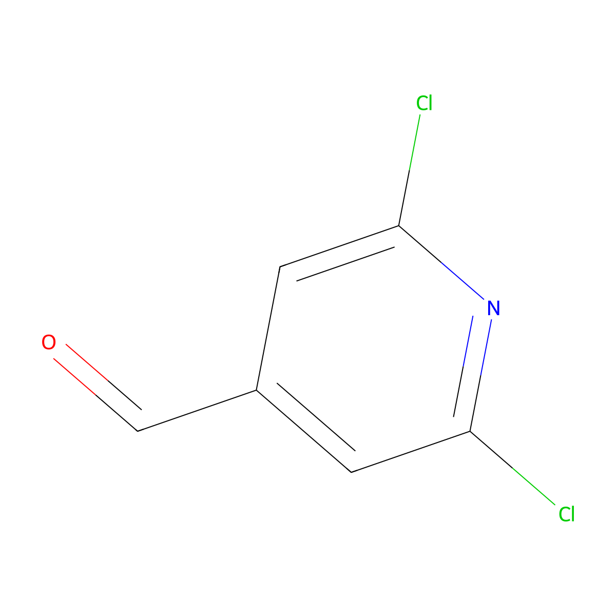 2,6-Dichloropyridine-4-carbaldehyde molecular structure, CAS 113293-70-2