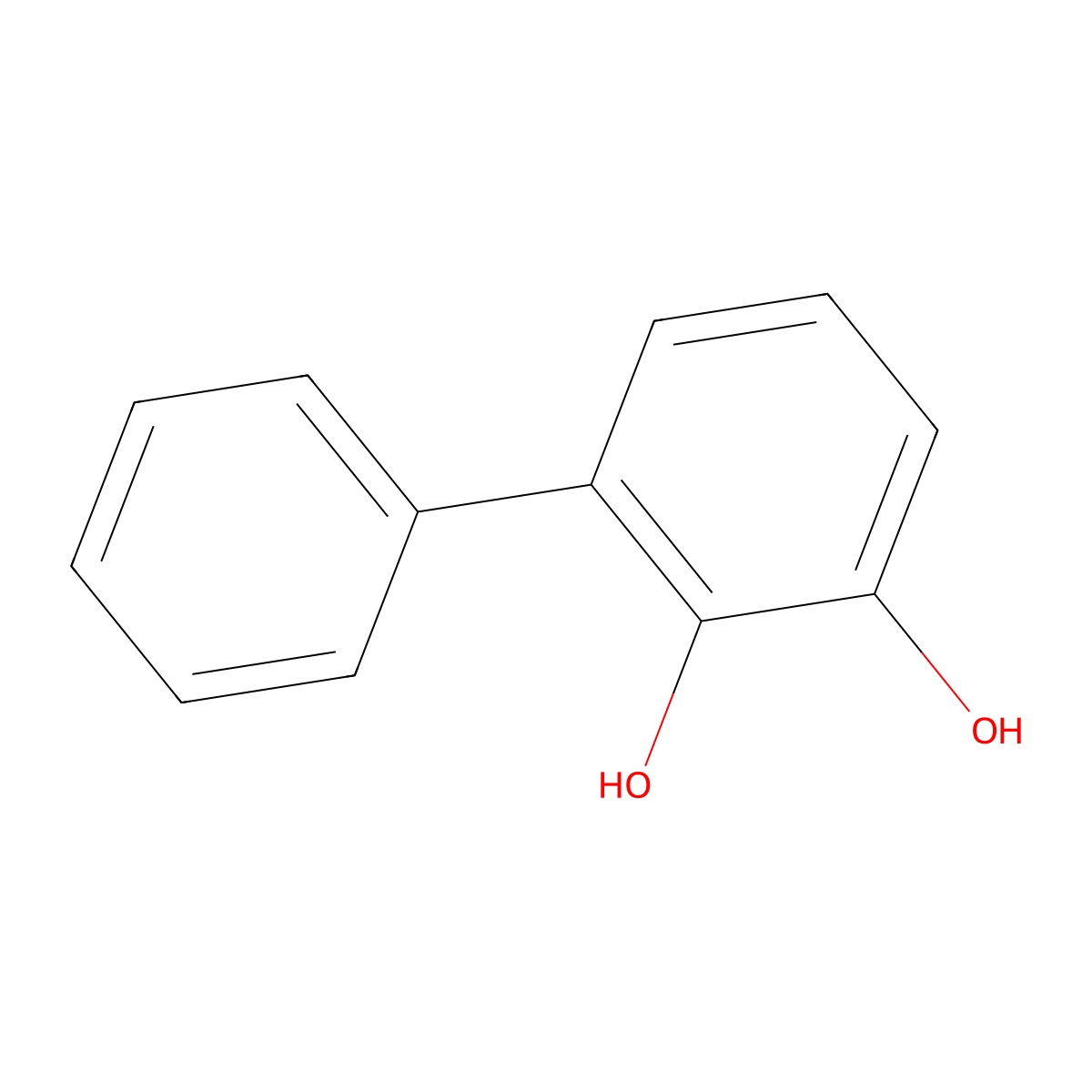 2,3-Dihydroxybiphenyl molecular structure, CAS 1133-63-7