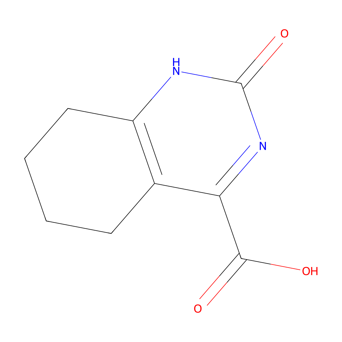 2-Oxo-1,2,5,6,7,8-hexahydroquinazoline-4-carboxylic acid molecular structure, CAS 1133-78-4