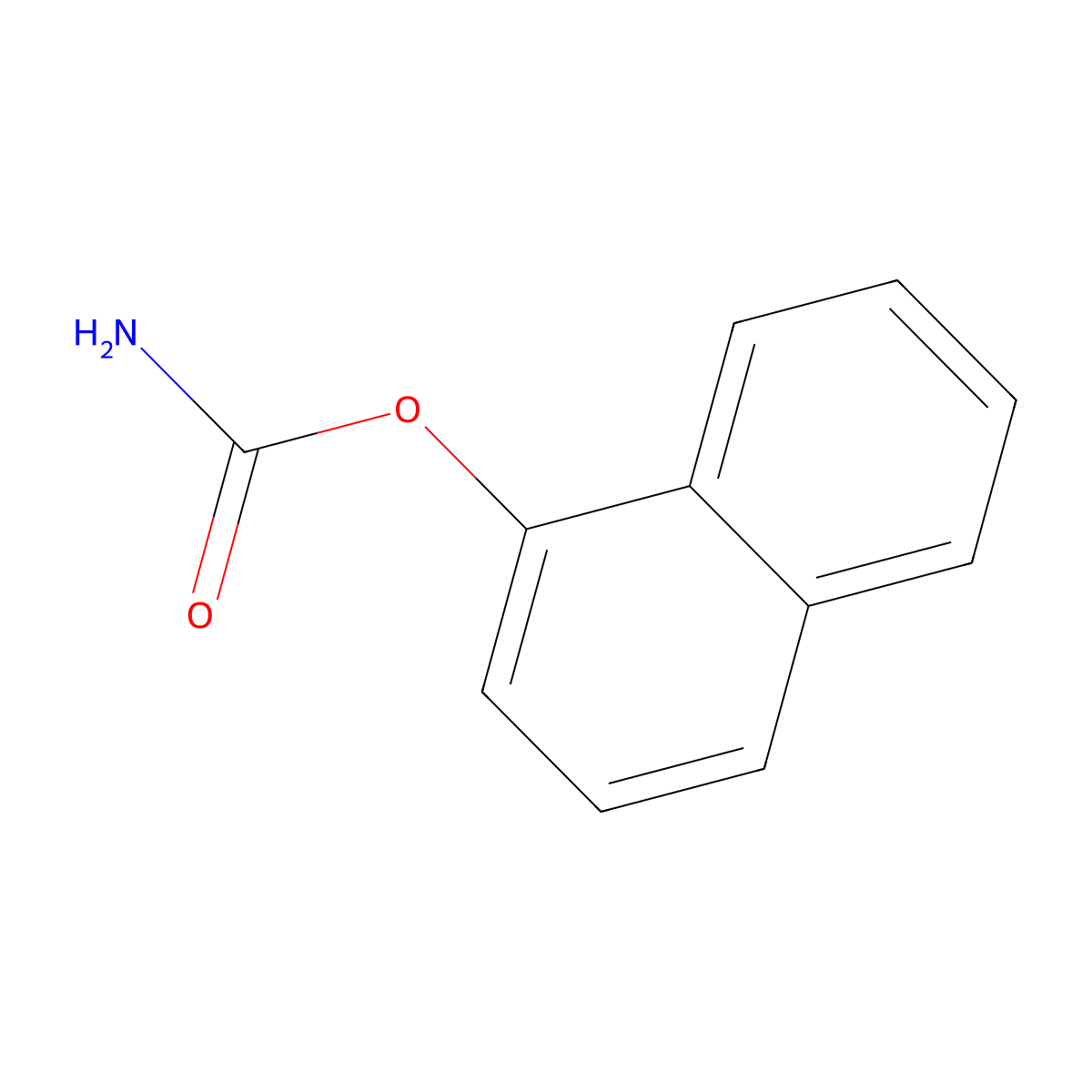 1-Naphthyl carbamate molecular structure, CAS 1133-81-9