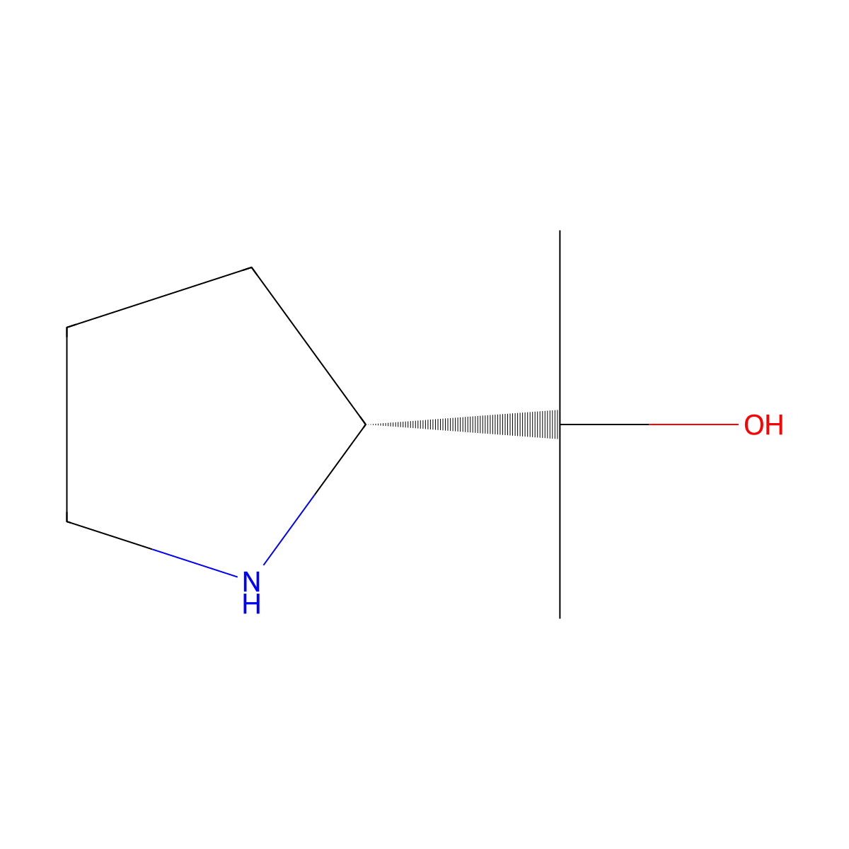 (r)-2-(Pyrrolidin-2-yl)propan-2-ol molecular structure, CAS 113304-85-1