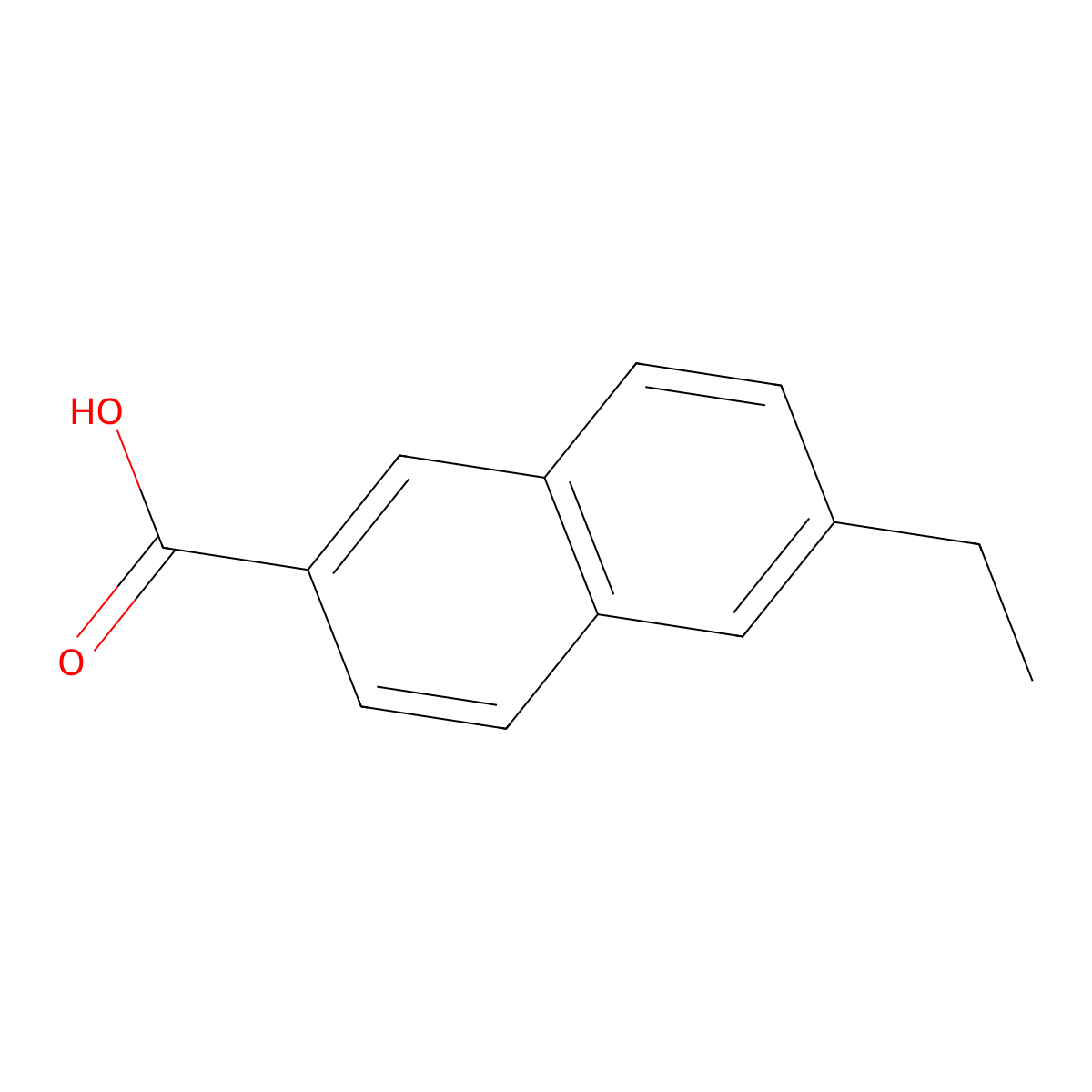 6-Ethyl-naphthalene-2-carboxylic acid molecular structure, CAS 113305-48-9