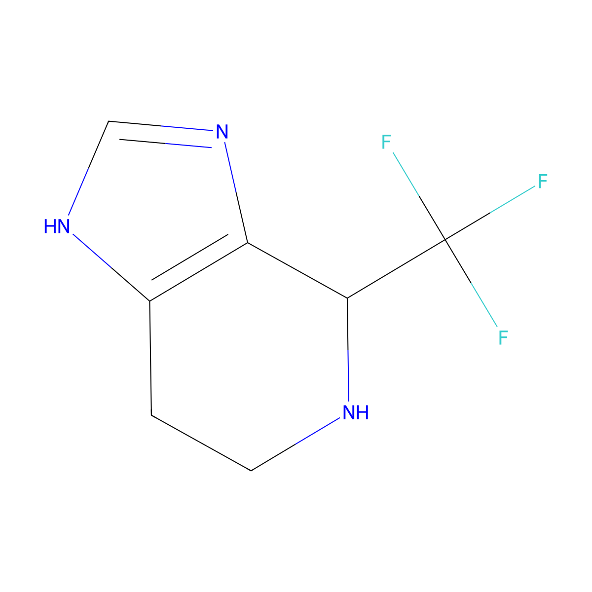 4-(Trifluoromethyl)-4,5,6,7-tetrahydro-1H-imidazo[4,5-c]pyridine molecular structure, CAS 113306-69-7