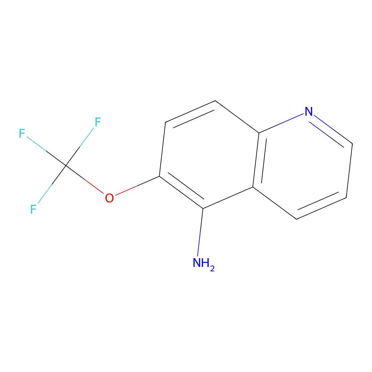 6-(Trifluoromethoxy)quinolin-5-amine molecular structure, CAS 1133115-85-1