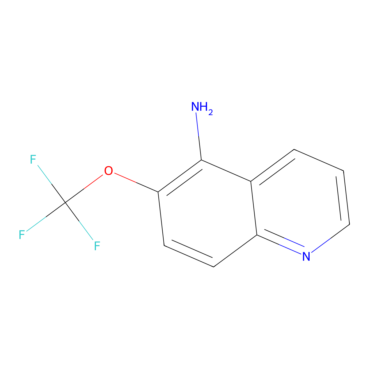 6-(Trifluoromethoxy)quinolin-5-amine molecular structure, CAS 1133115-85-1