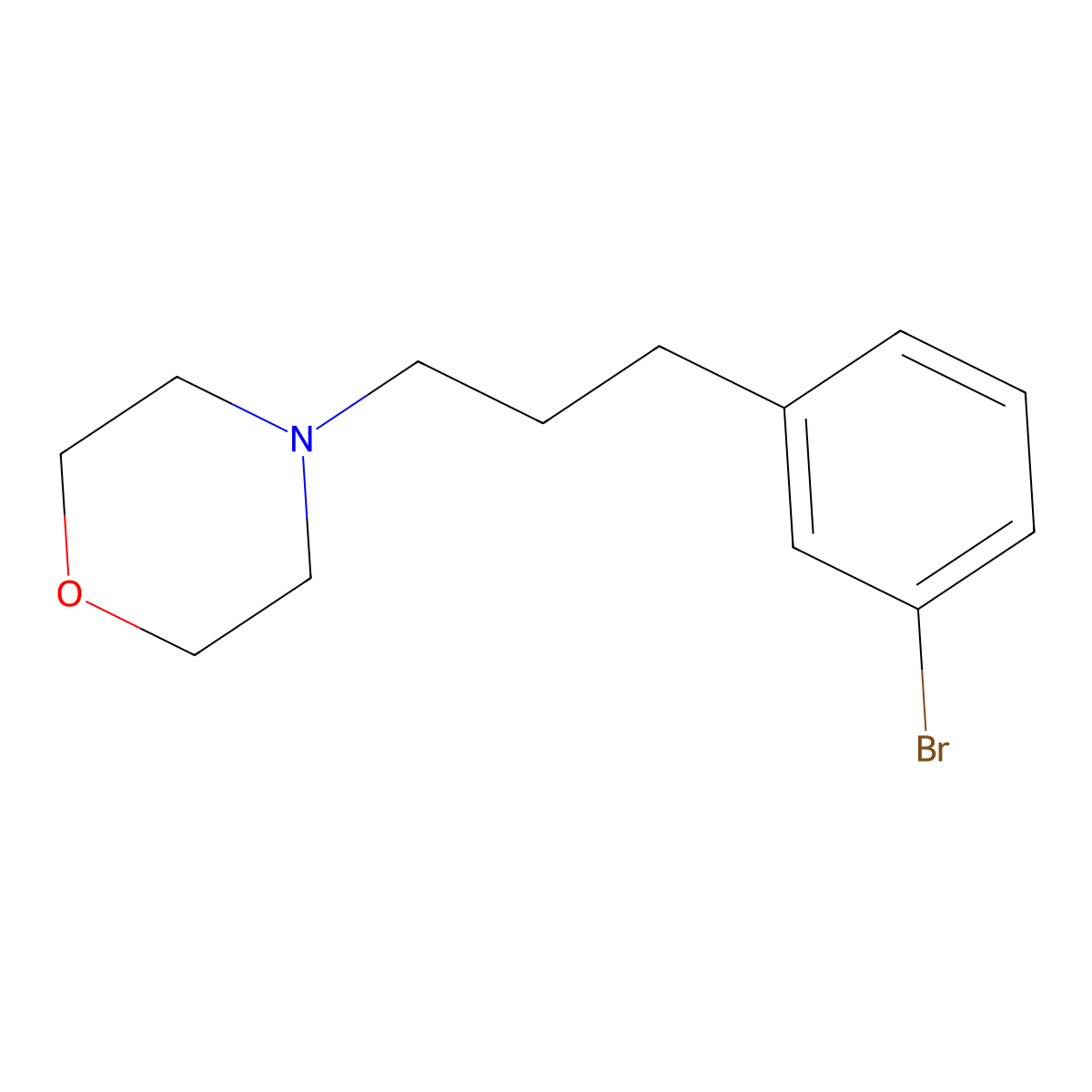 4-[3-(3-Bromophenyl)propyl]morpholine molecular structure, CAS 1133116-11-6