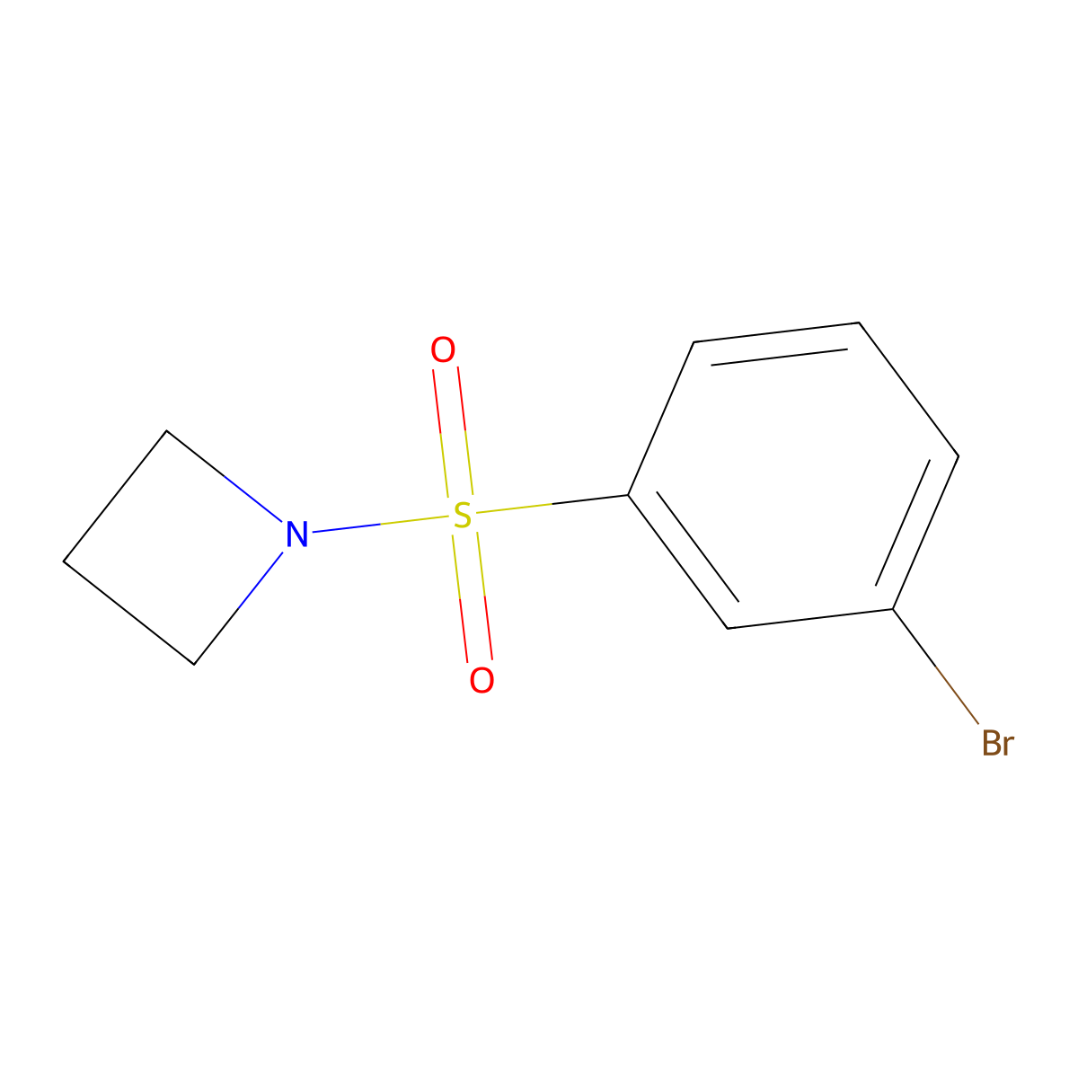 1-(3-Bromophenylsulfonyl)azetidine molecular structure, CAS 1133116-29-6