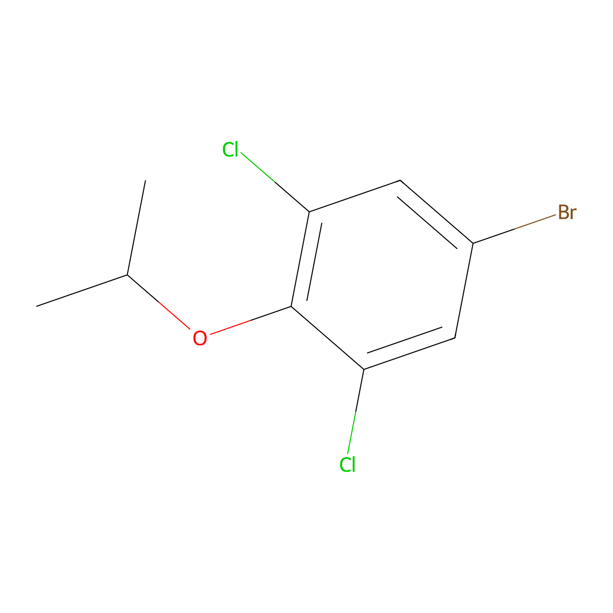 5-Bromo-1,3-dichloro-2-isopropoxybenzene molecular structure, CAS 1133116-33-2