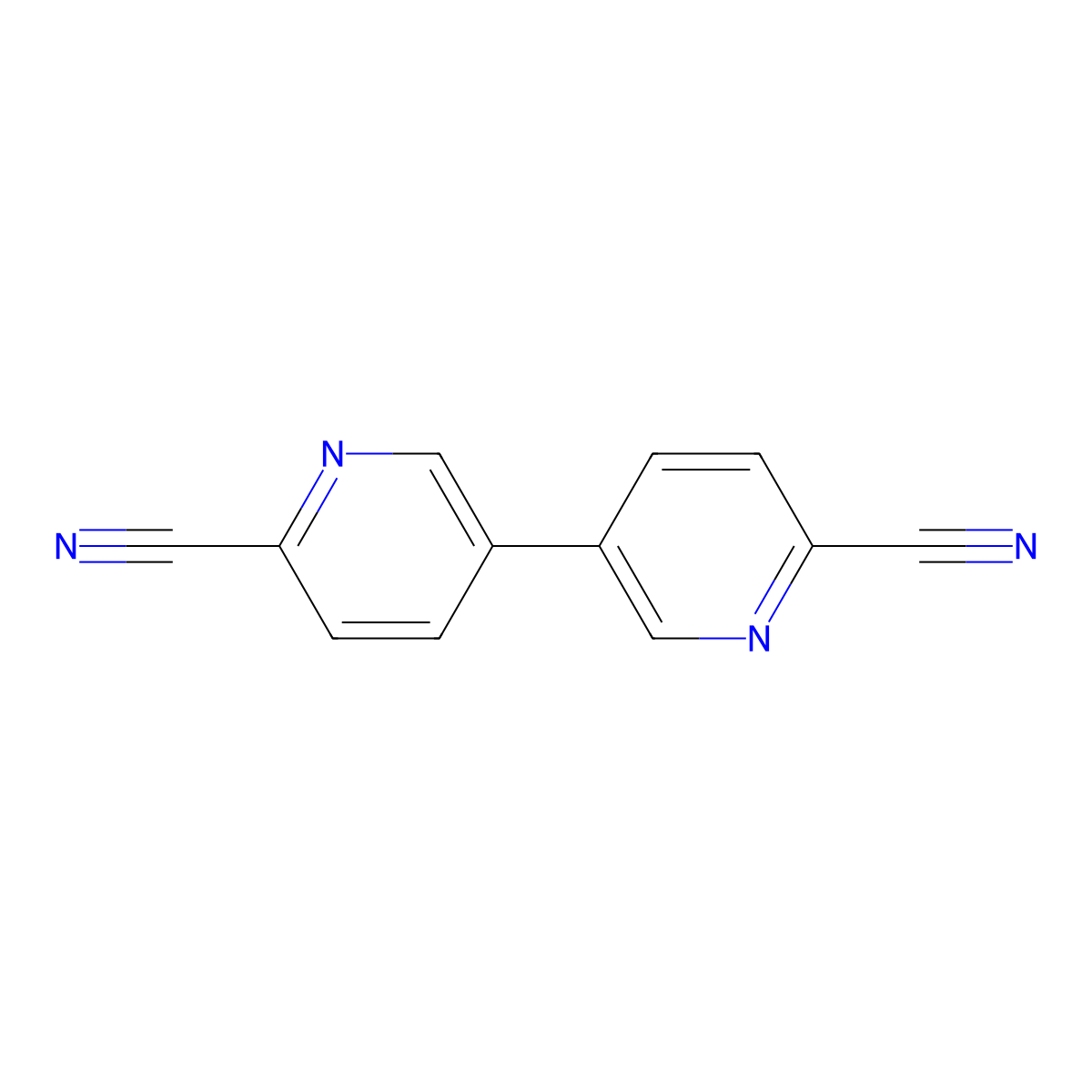 3,3'-Bipyridine-6,6'-dicarbonitrile molecular structure, CAS 1133116-47-8