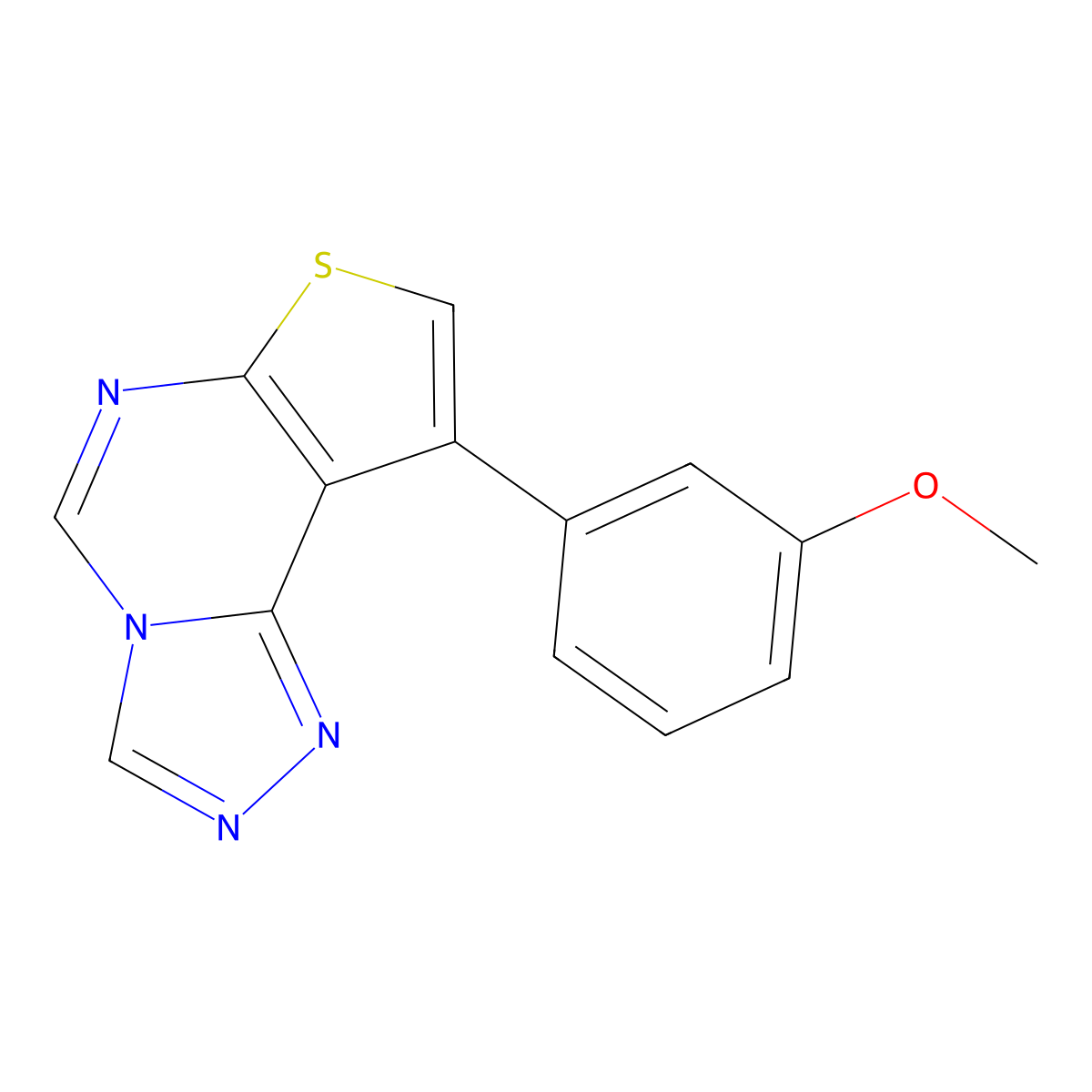 9-(3-Methoxyphenyl)thieno[3,2-e][1,2,4]triazolo[4,3-c]pyrimidine molecular structure, CAS 1133123-38-2