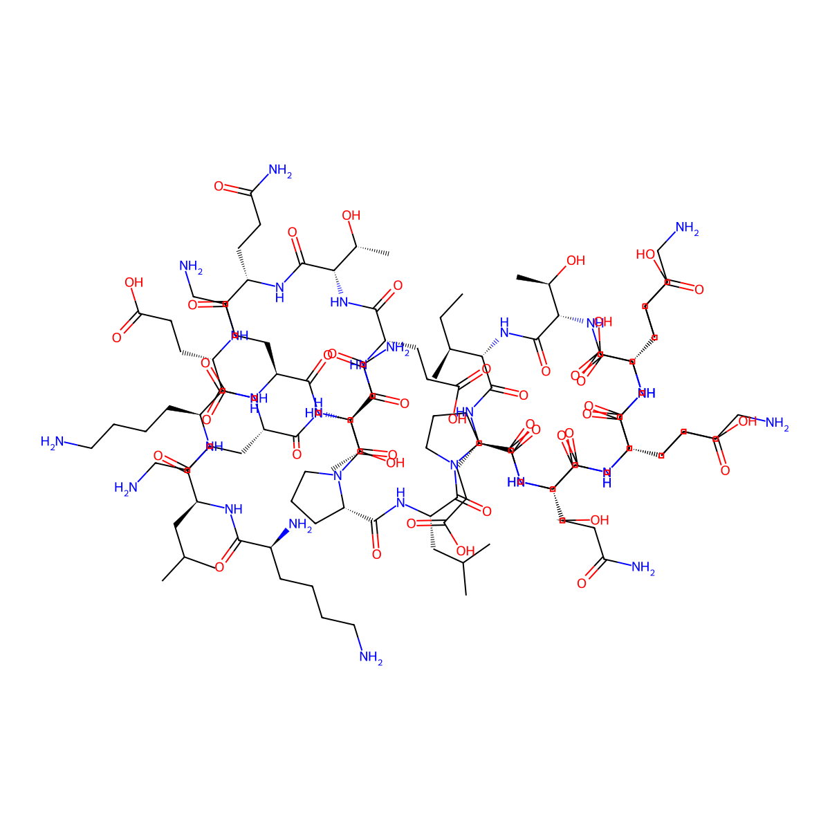 Thymosin b4 (16-38) molecular structure, CAS 113318-05-1