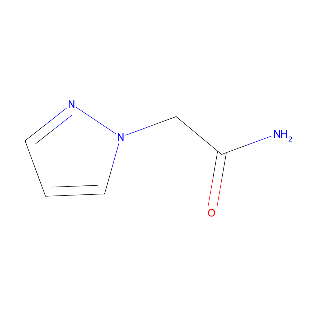 2-(1H-pyrazol-1-yl)acetamide molecular structure, CAS 113336-24-6