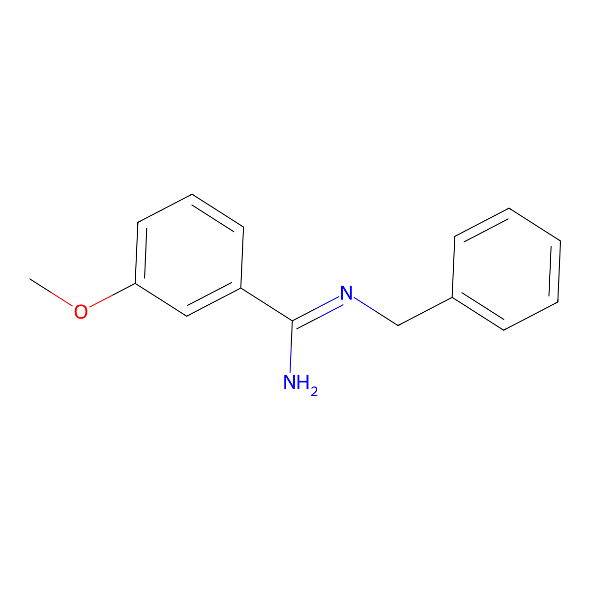 N-Benzyl-3-methoxybenzenecarboximidamide molecular structure, CAS 1133425-11-2