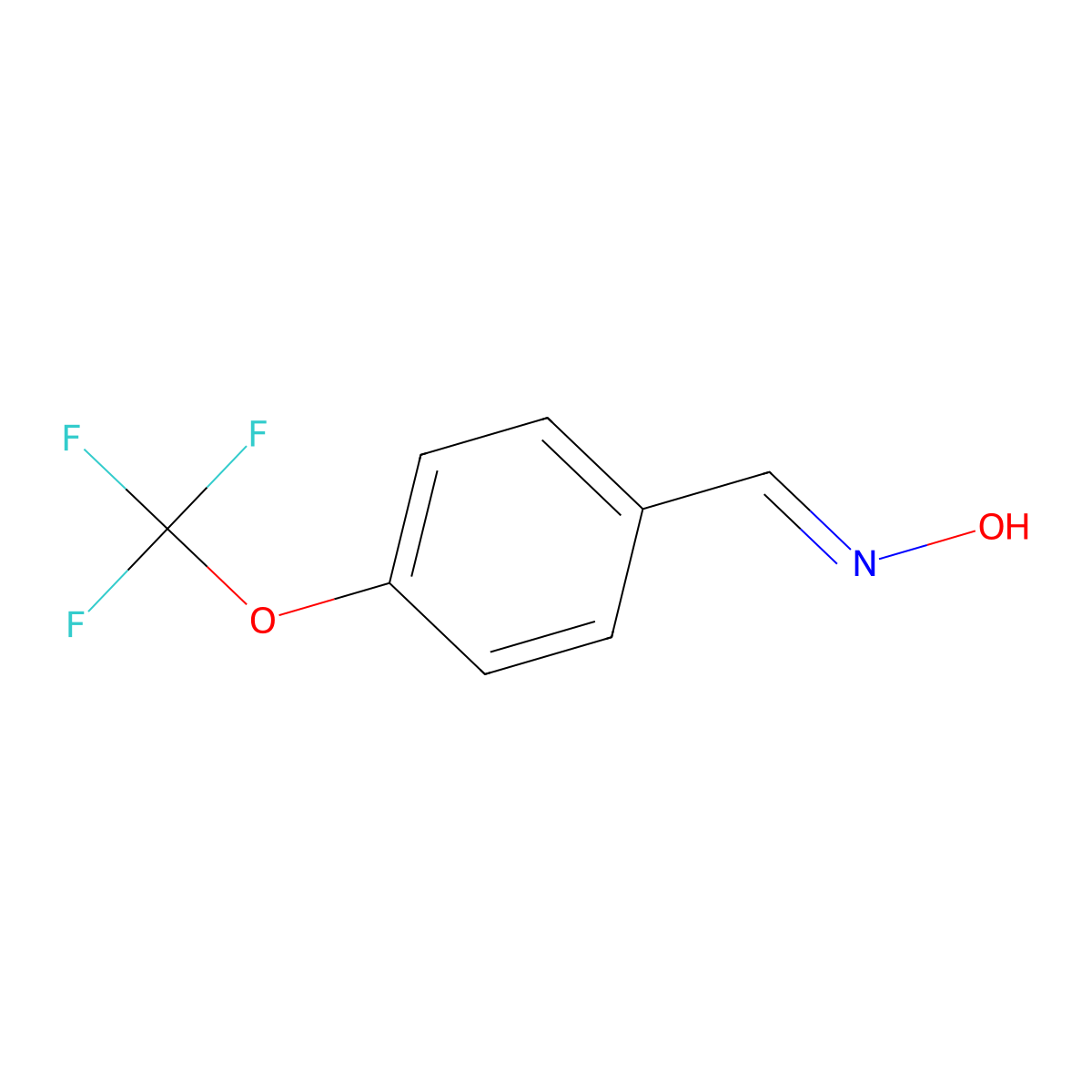 p-Trifluoromethoxybenzaldehyde oxime molecular structure, CAS 1133426-65-9