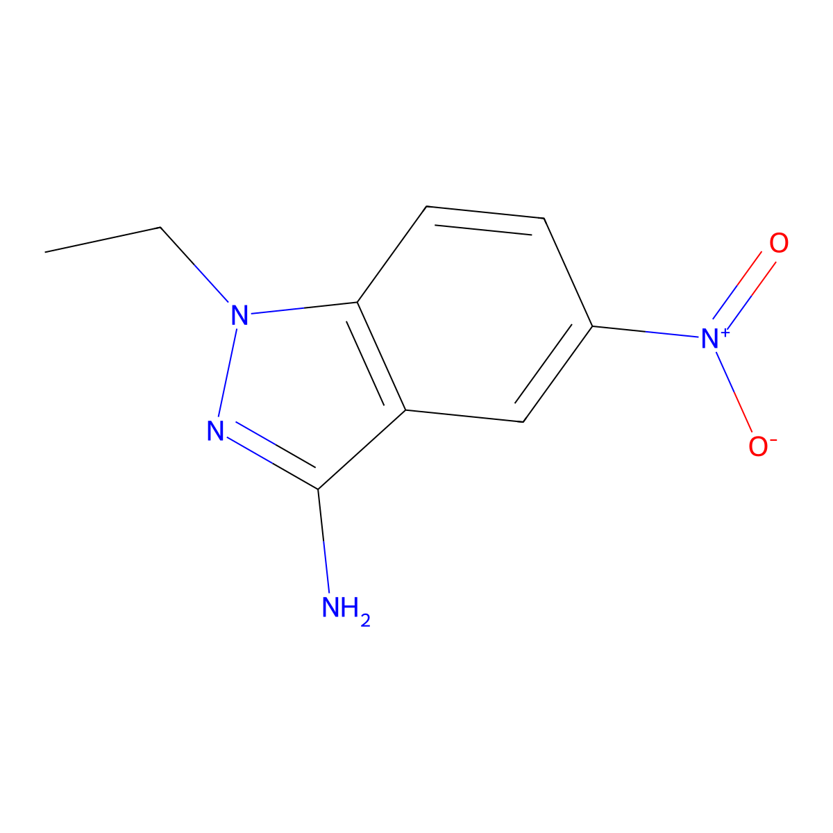 1-Ethyl-5-nitro-1H-indazol-3-amine molecular structure, CAS 1133430-66-6