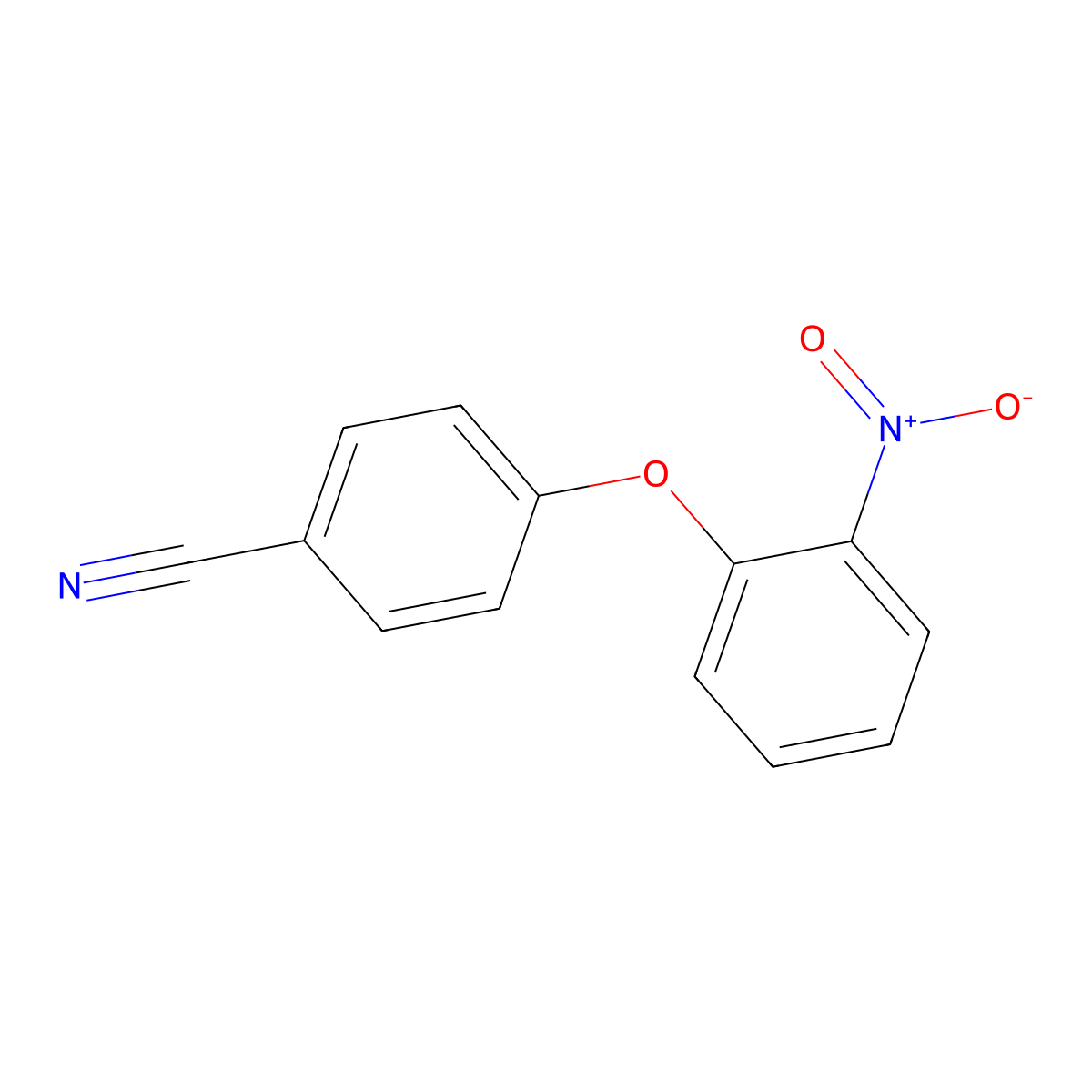 4-(2-Nitrophenoxy)benzonitrile molecular structure, CAS 113344-23-3