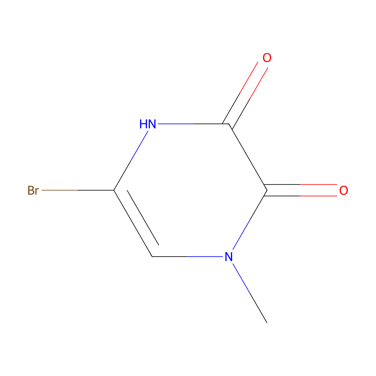5-bromo-3-hydroxy-1-methylpyrazin-2(1H)-one molecular structure, CAS 1133573-50-8